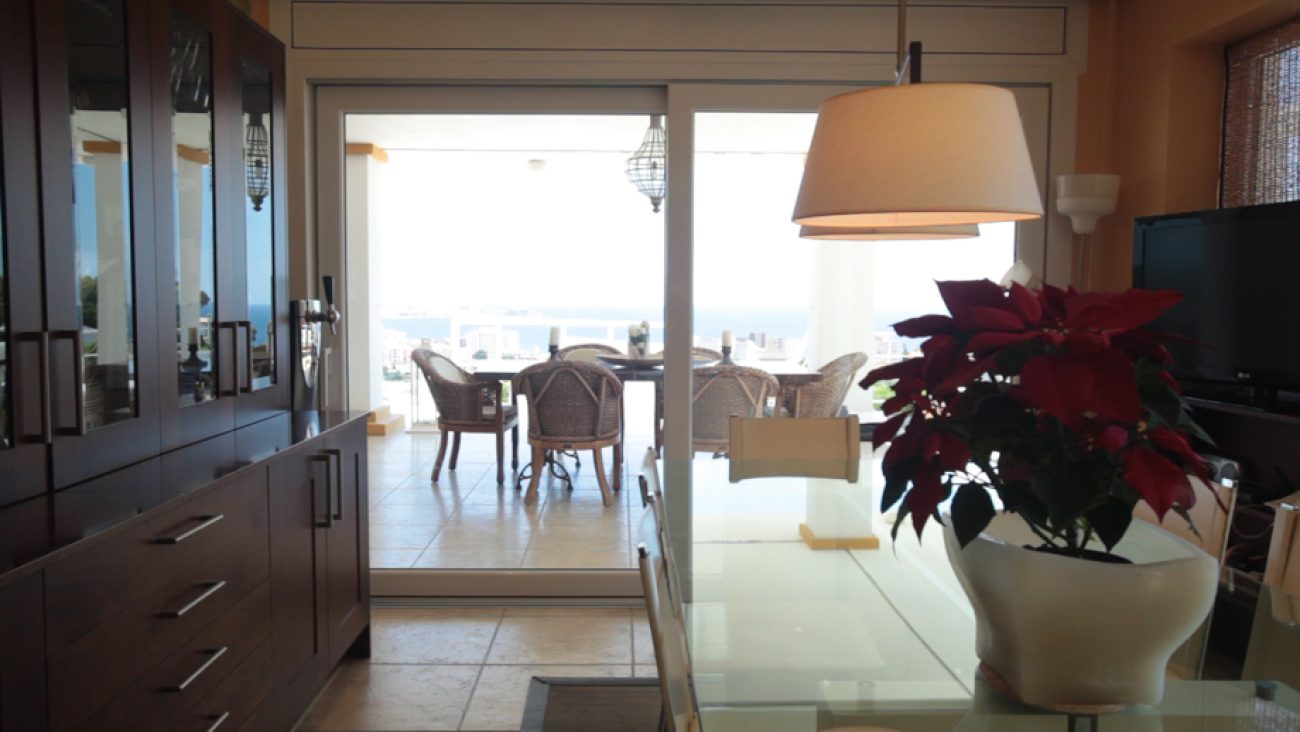 Вилла с панорамными видами на море и город Сан-Антонио-де-Калонже, Испания